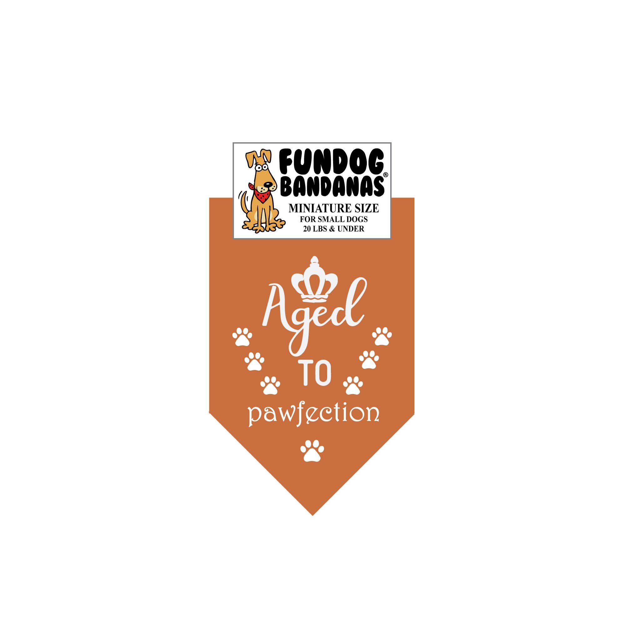 Assorted Colors 5 Pack - Aged to Pawfection Dog Bandanas for wholesale on Faire9