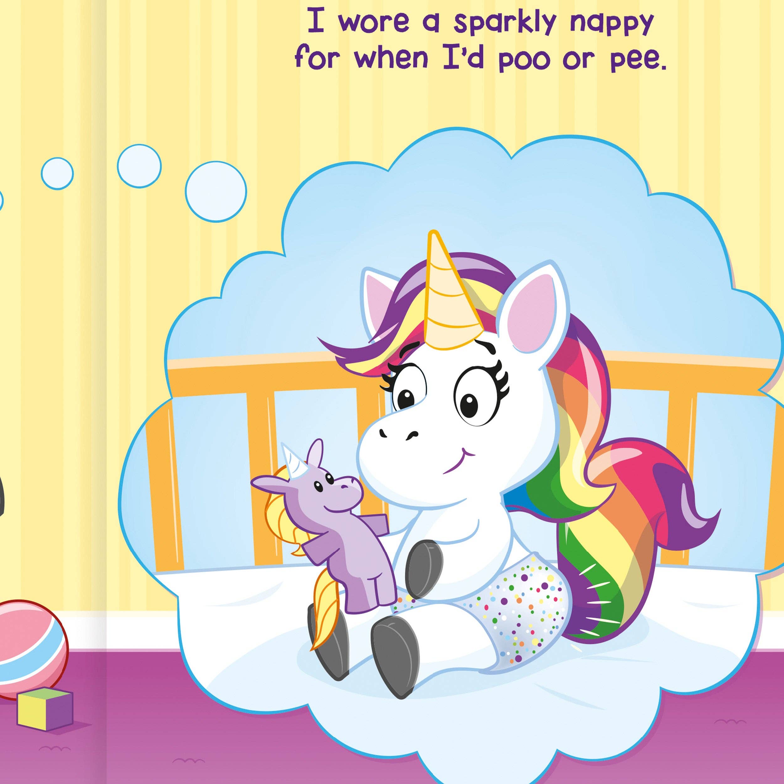 Robert Frederick Ltd – wholesale Förskolebok (3–5) – Enhörningspotta - Lär dig använda toaletten - Barnens pekbok2