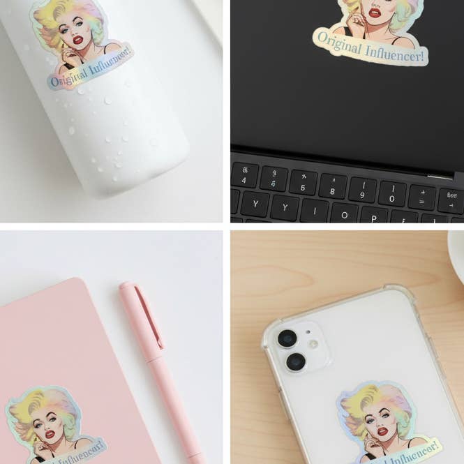 Magnifique Hearts - Wholesale Sticker - Original Influencer Holographic Vinyl Sticker – 3" 2