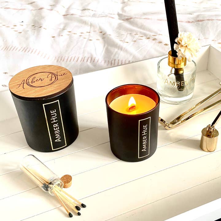 Amber Hue Candles - Wholesale Jar/Filled Candle - Sample 30cl - Deluxe & Christmas Candle Collection4