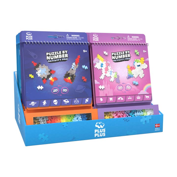 Display 16 blocs d'activités 125 pcs - PLUS PLUS pour la vente par Kontiki