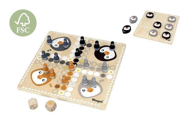Magni ApS - Wholesale Board Game - Ludo and Tic-tac-toe in Fsc Wood0
