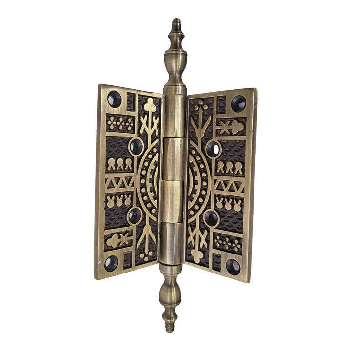 PRIMA DECORATIVE HARDWARE INC - Wholesale Knob/Pull - Brass Hinge 3.5″X 3.5″ Decorative Antique Brass1