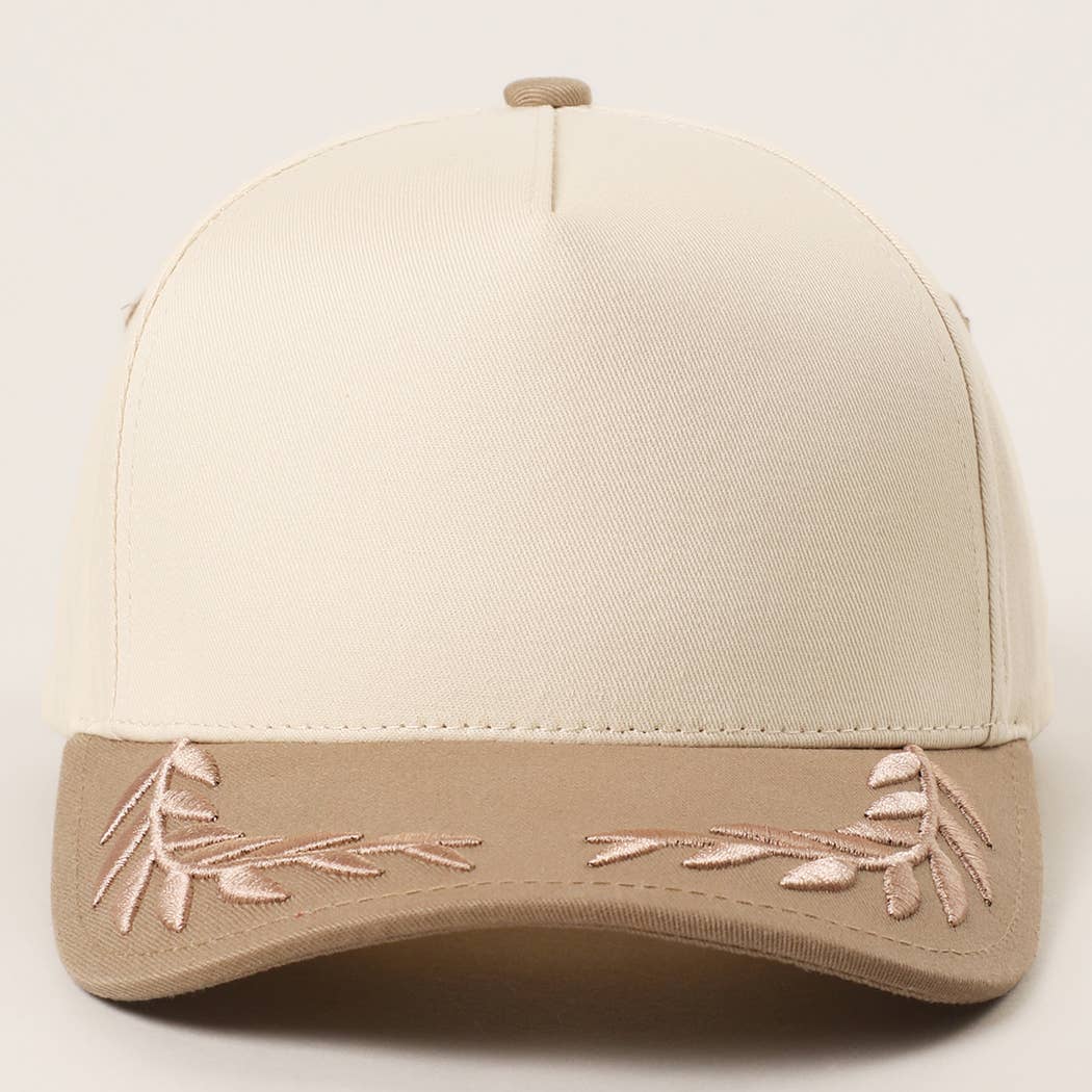 Fashion City - Wholesale Trucker Hat - Unisex - Plain Two Tone Canvas Cotton Bay Leaf Trucker Hat1