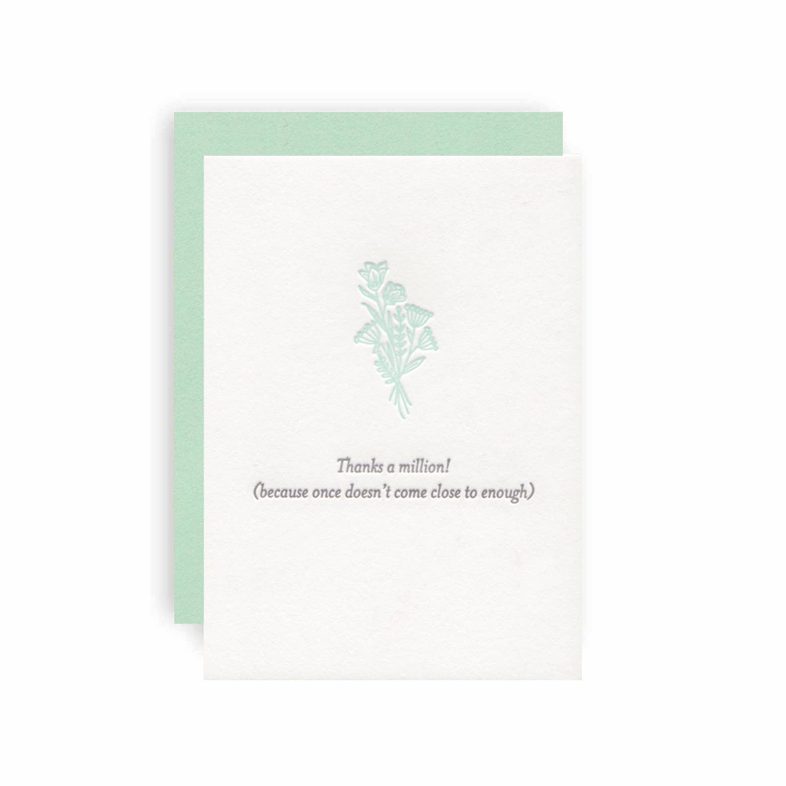 KB Paperie - Wholesale Thank You Card - TY Million0