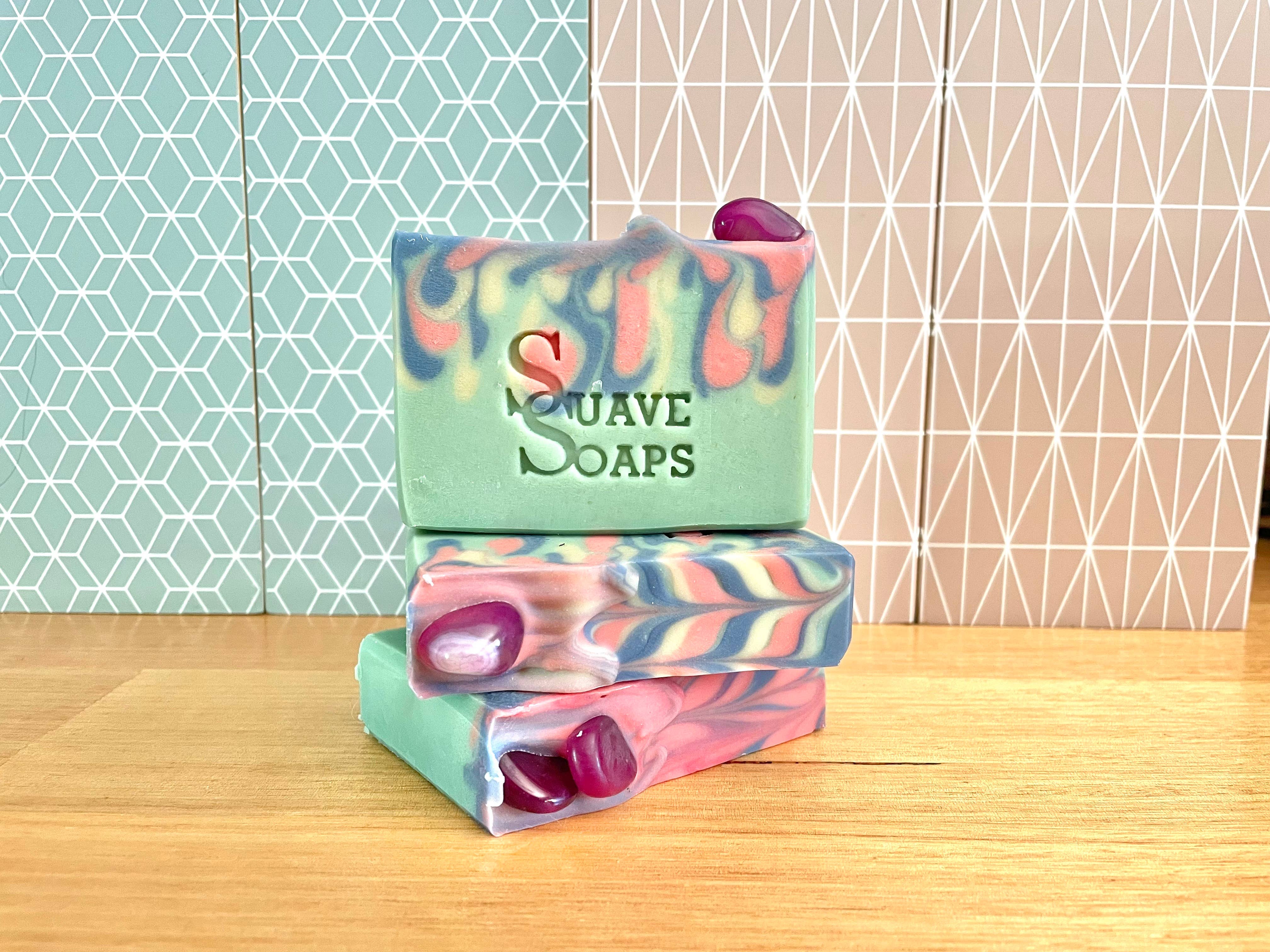 Suave Soaps - Wholesale Bar Soap - Pink Agate Goat Milk Soap