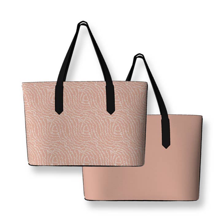 Centered Hearts | Rose Gold Tote Bags Duo for wholesale by Mix N Match Style