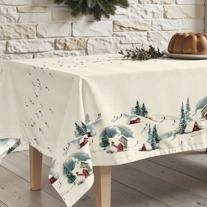 Tischdecke fleckenabweisend Christmas wish 16 1225 für den Großhandel von SG HOGAR