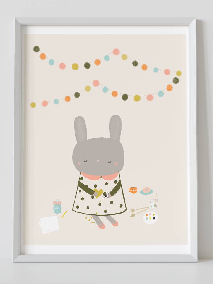 Snu Bunny Art Print for engroshandel hos Chet and Dot