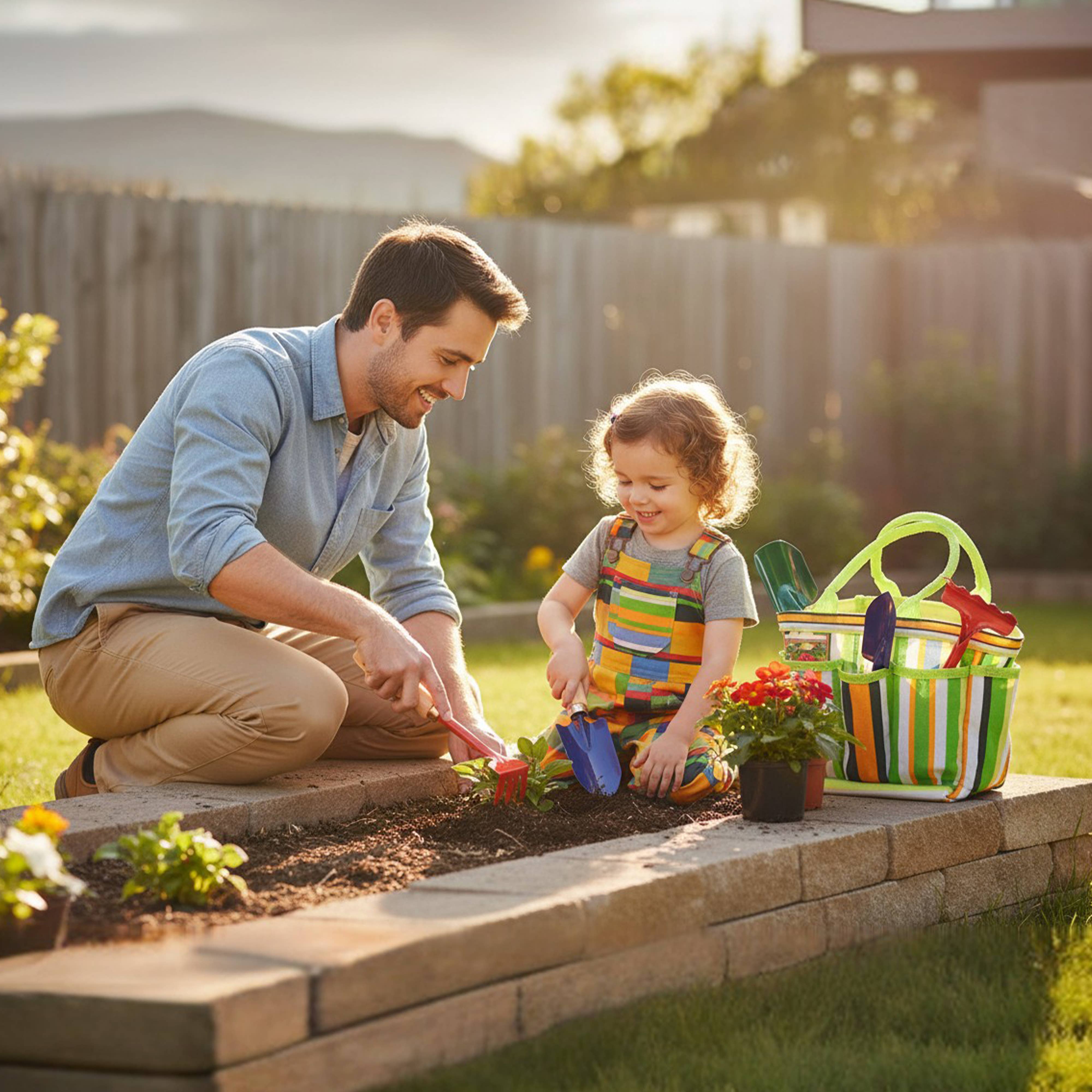 G & F Products - Wholesale Toy set – Kids - Kids Garden Tools Set with Tote, Hand Rake, Shovel, Trowel13