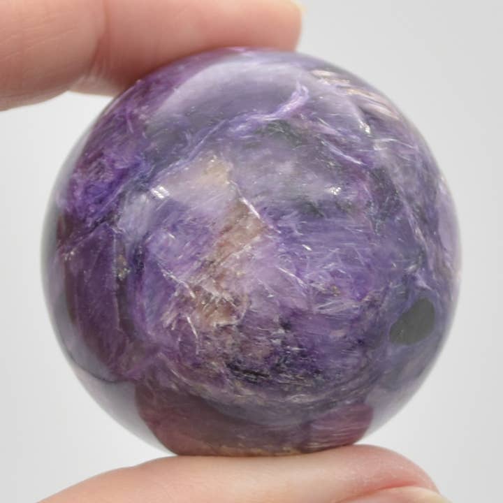 Charoite Crystal Sphere Ball - 77 Grams - 3.6 cm #20 for wholesale by Calder Crystals