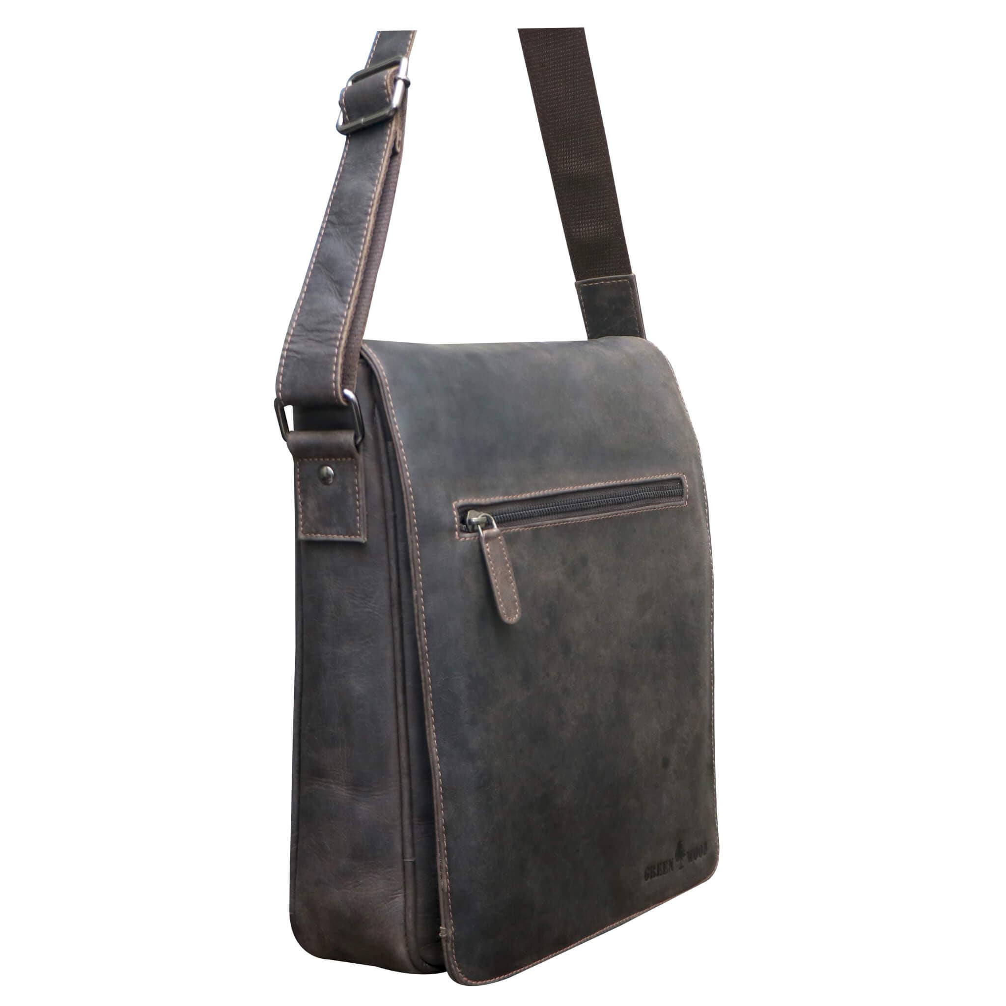 Greenwood - Vente Sac à bandoulière – unisexe - Sac à bandoulière en cuir Hanne pour femme Sac à bandoulière pour homme A420