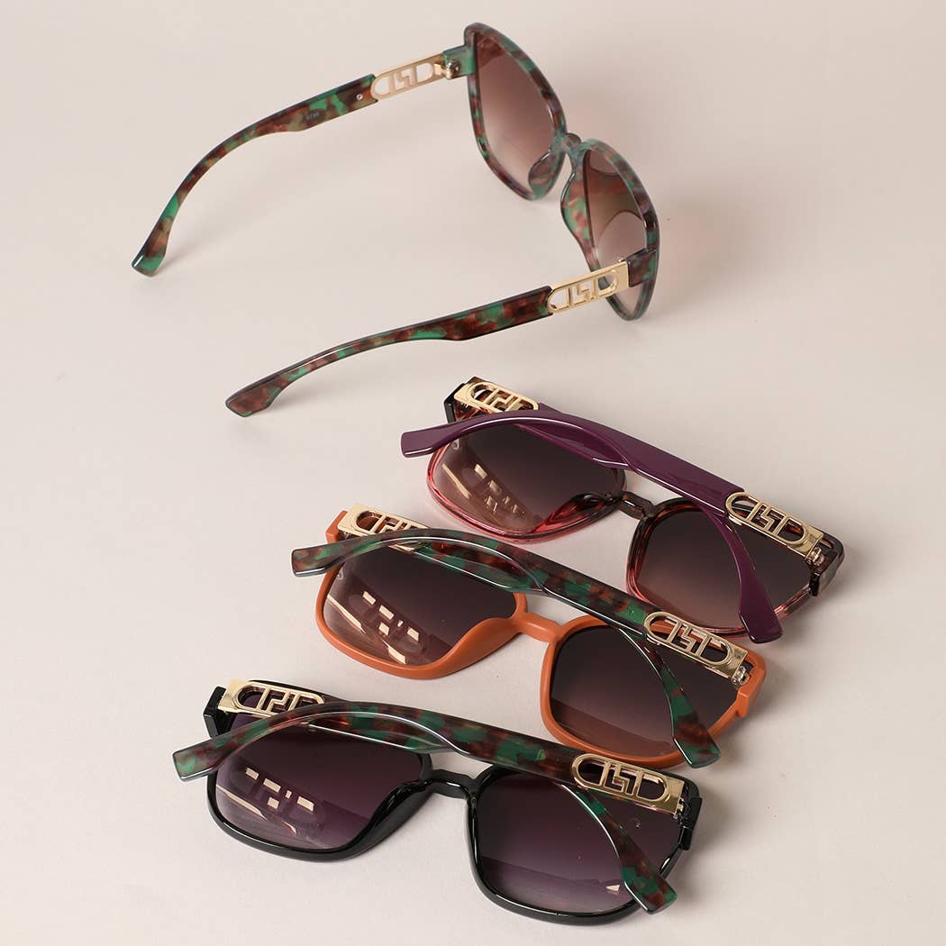 ASSORTED COLOR Thin Multicolored Frame Large Lenses Sunglasses for wholesale on Faire3