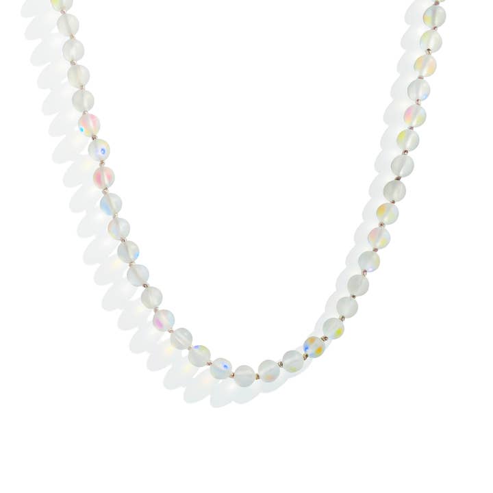 Mond Perlenkette - Magic White Quartz für den Großhandel von Gather Brooklyn