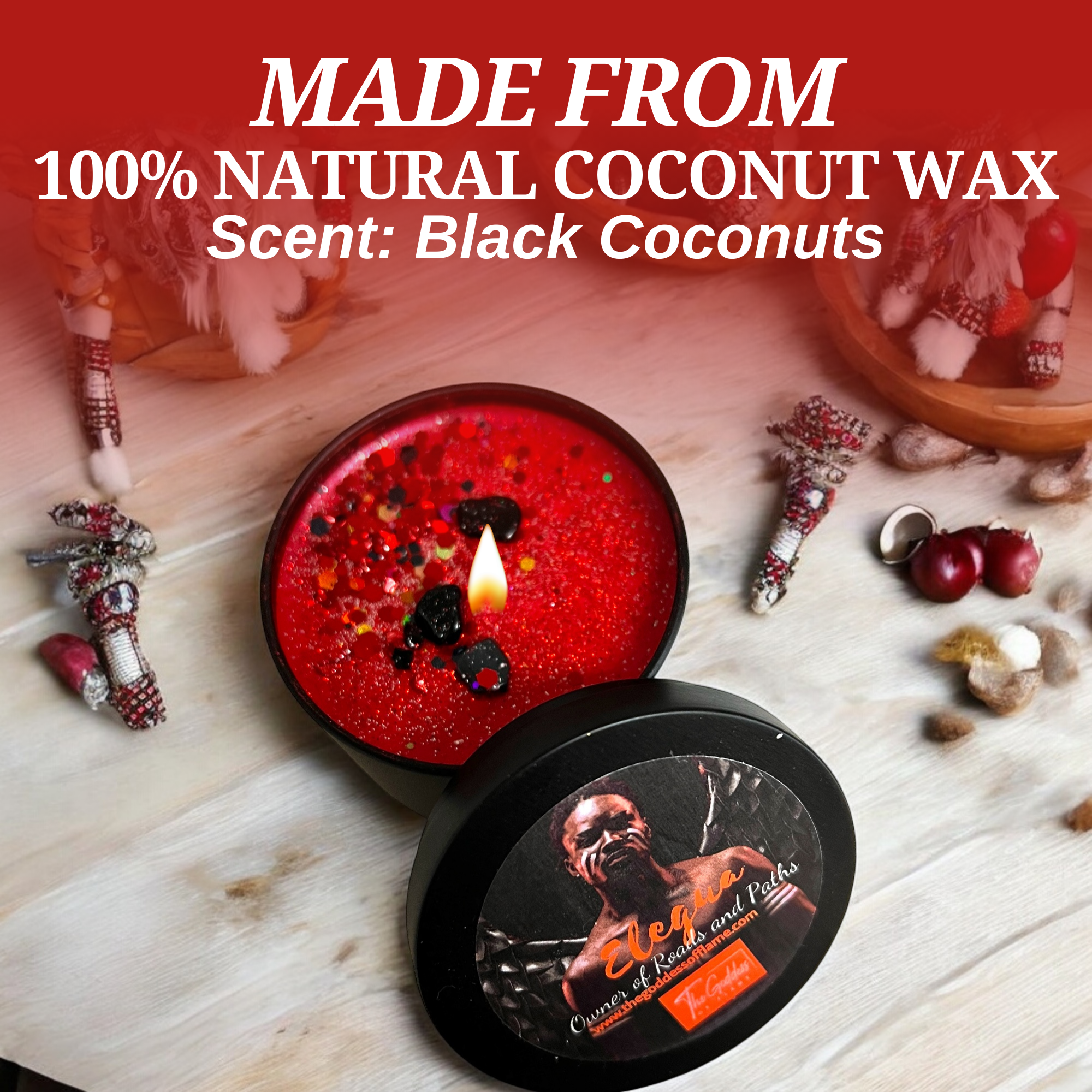 The Goddess of Flame - Wholesale Jar/Filled Candle - Elegua Spiritual Offering Magic Candle2