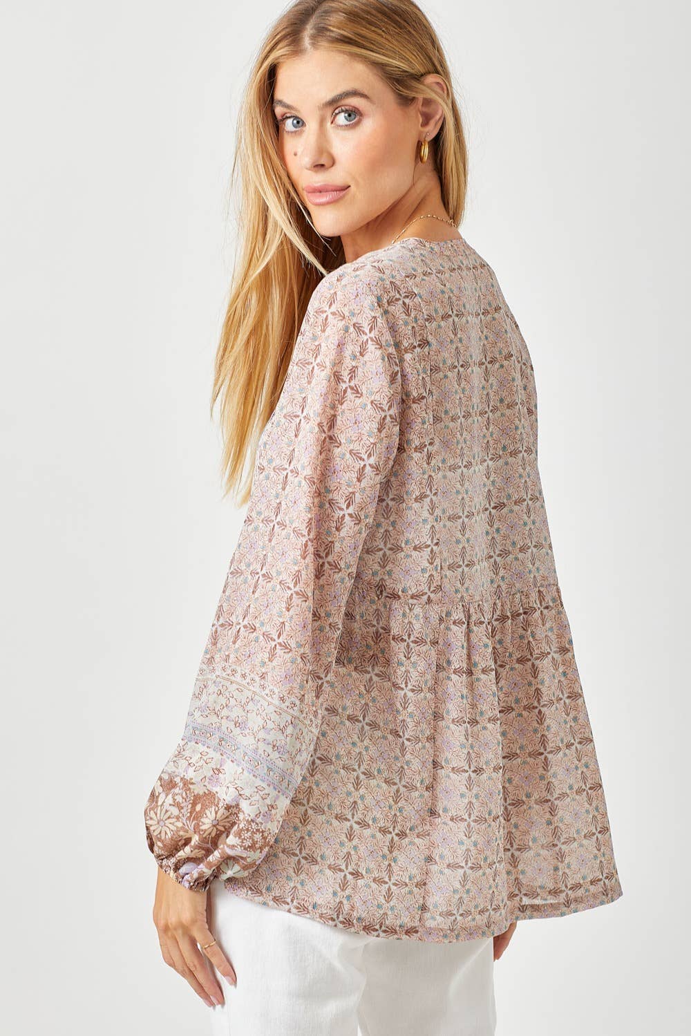 Mystree - Wholesale Blouse - Women's - 60521 Printed Peasant Blouse9