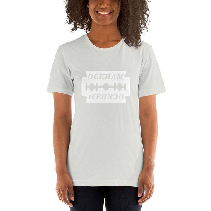 The Philosopher's Shirt - Vendita all'ingrosso Maglietta serigrafata - Unisex - Ockham's Razor - Maglietta basic