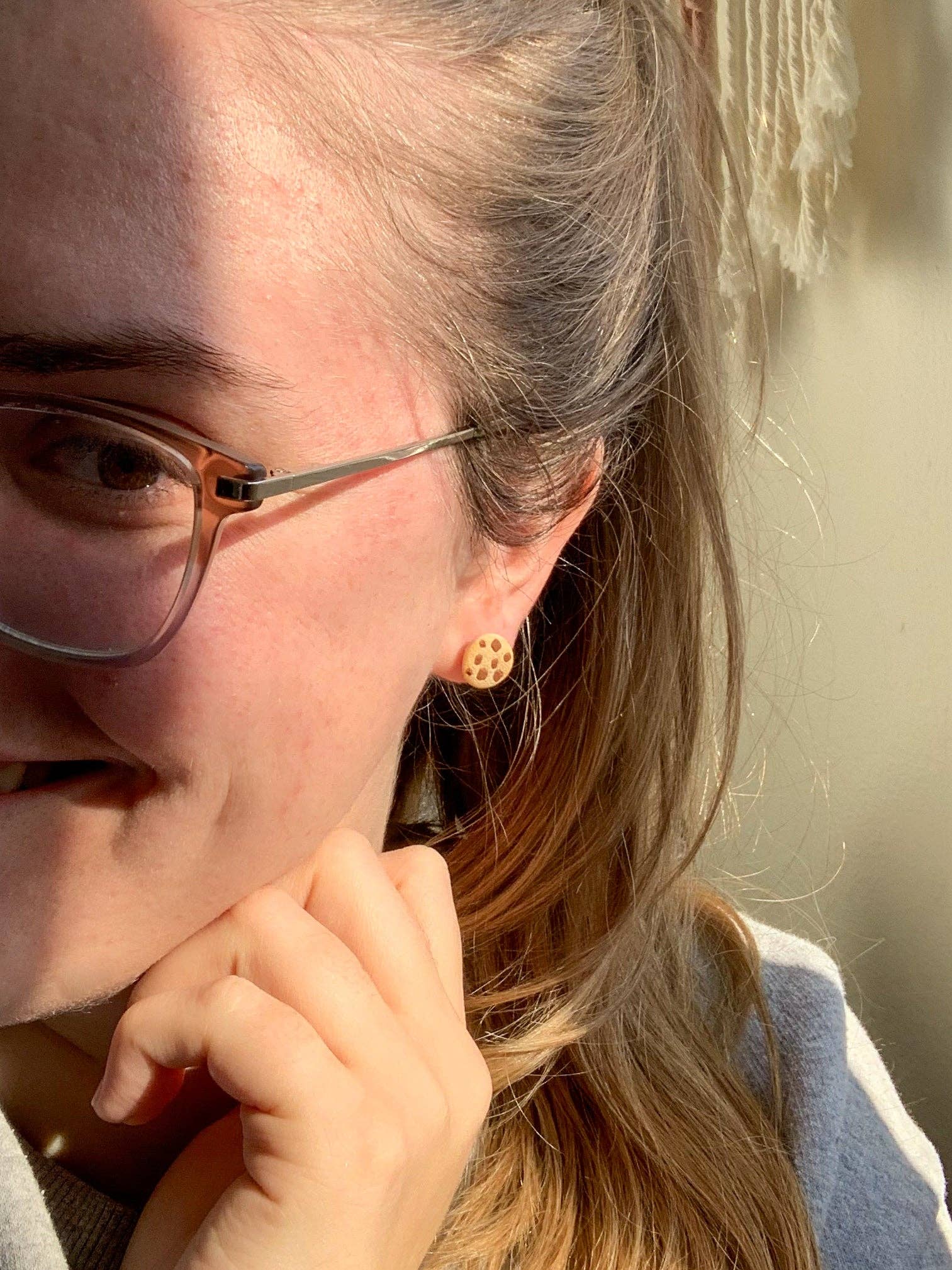 Sundried Peach – wholesale Stud/post earrings – Santa’s Cookies3