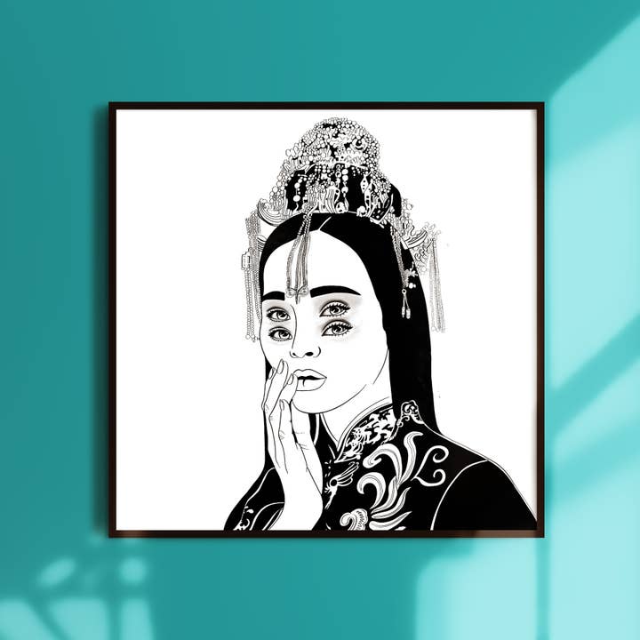 DizzyArt Print (8x8",12x12") Stars Magic Cosmic Eyes for wholesale by NKassia