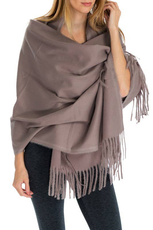 Cap Zone - Wholesale Sjaal - Dames - Oversized sjaal en omslagdoek van echt ongeverfde wol en sky cashmere31