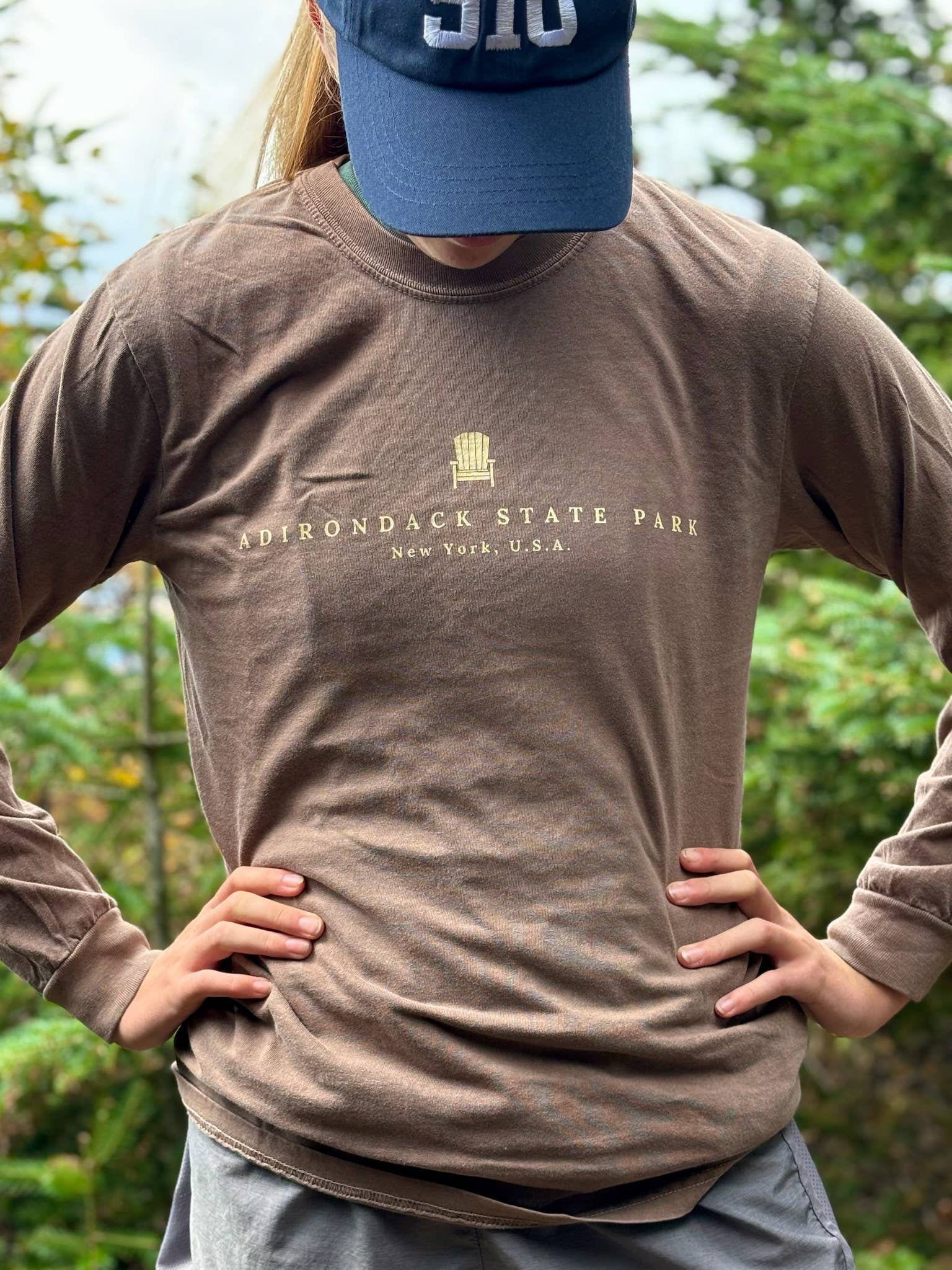 Just Wandering Co. - Wholesale Screen Printed T-Shirt - Women's - Adirondack Park Long Sleeve Shirt | Plattsburgh, New York |13
