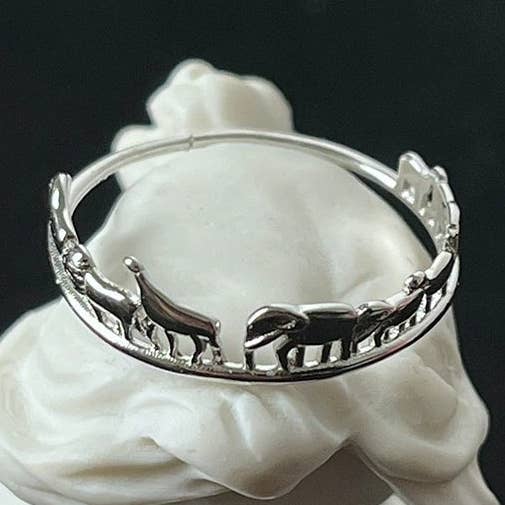 18k Gold Plated Irregular Cute Animal Ring for wholesale by Gemcohub