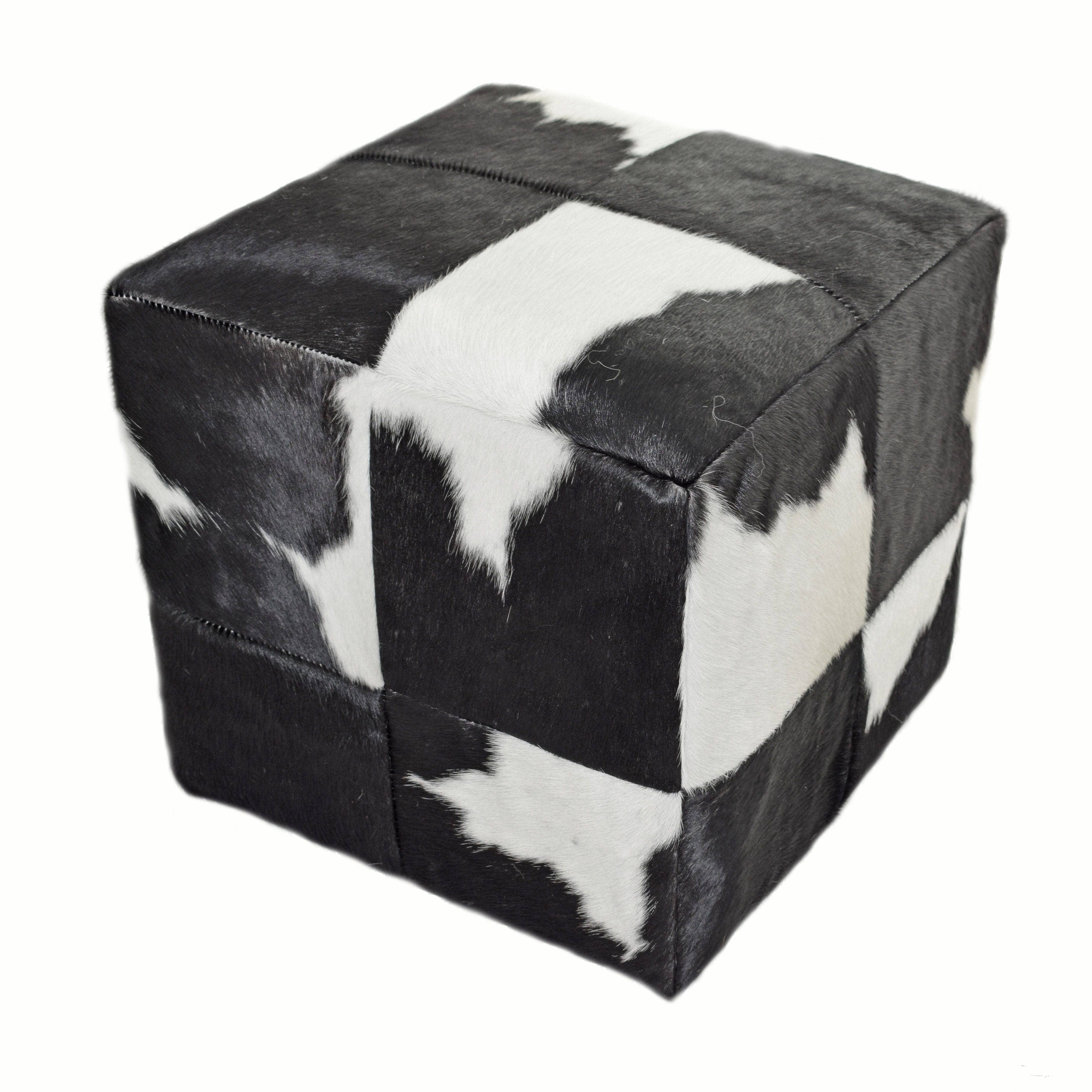B.S. Trading Co - Wholesale Pouf - Cowhide pouf3
