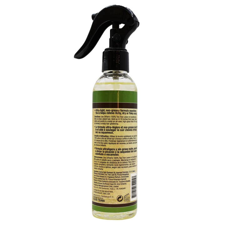 KT Supply - Wholesale Hair conditioner - Difeel Tea Tree Leave In Conditioning Spray, 6 Oz1