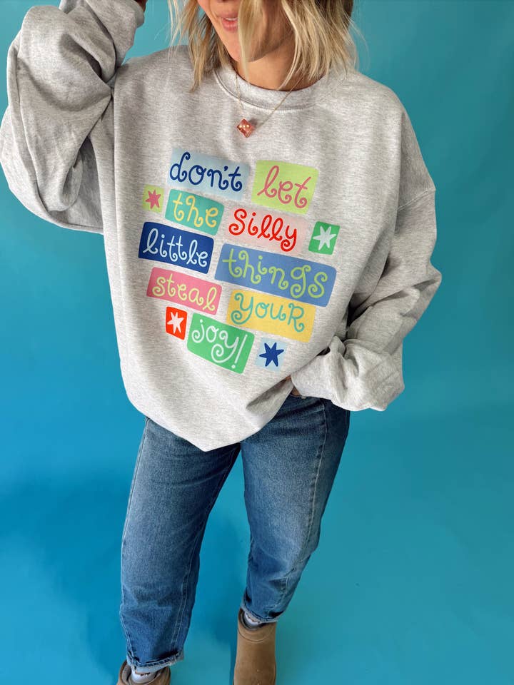 Ne laissez pas les choses stupides pull à col rond pour la vente par Jules Co