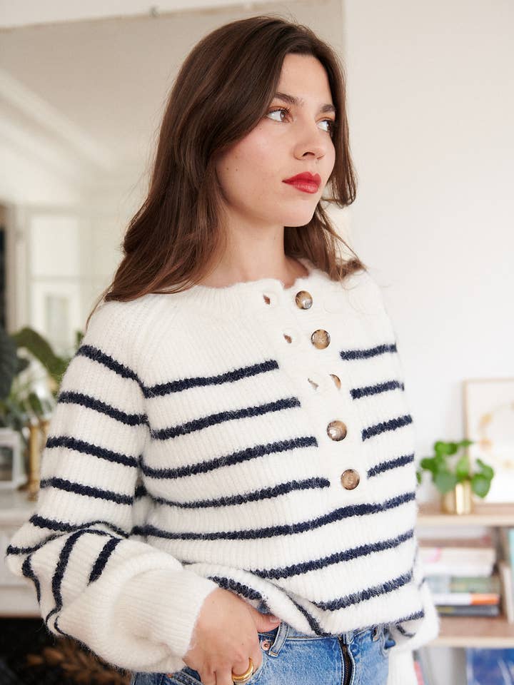 Nathael Paris - Wholesale Knit Sweater - Women's - Loose alpaca and wool sweater22