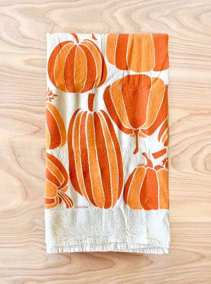 noon designs - Wholesale Tea Towel - Pumpkin Tea Towel0