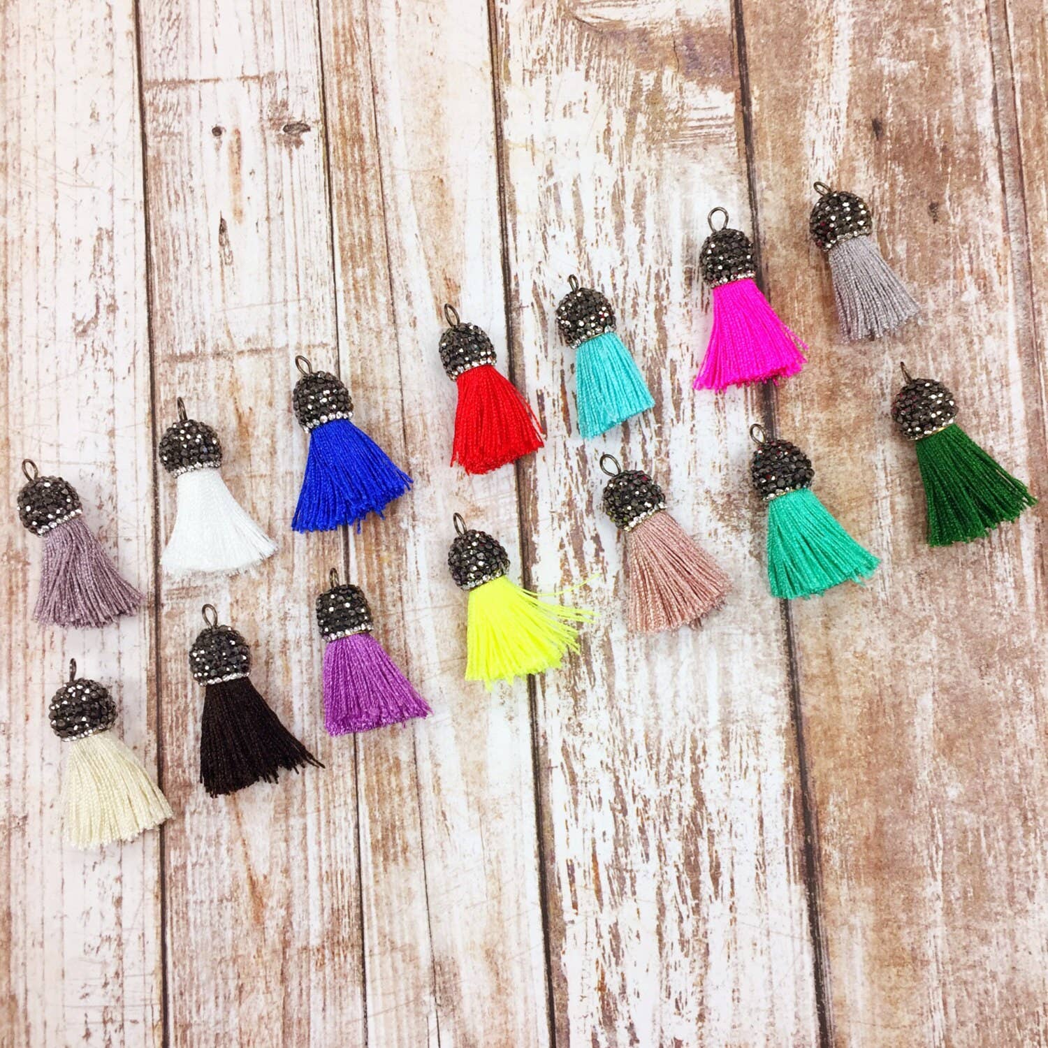 The Bead Bazaar - Wholesale Keychain - Women's - Tassel, Tassels, Jewelry Tassels, Tassels For Jewelry, Mini Tassels, Tassel Garland, Mini Tassel, Tassels For Keychain, Tassel Jewelry, Mini3