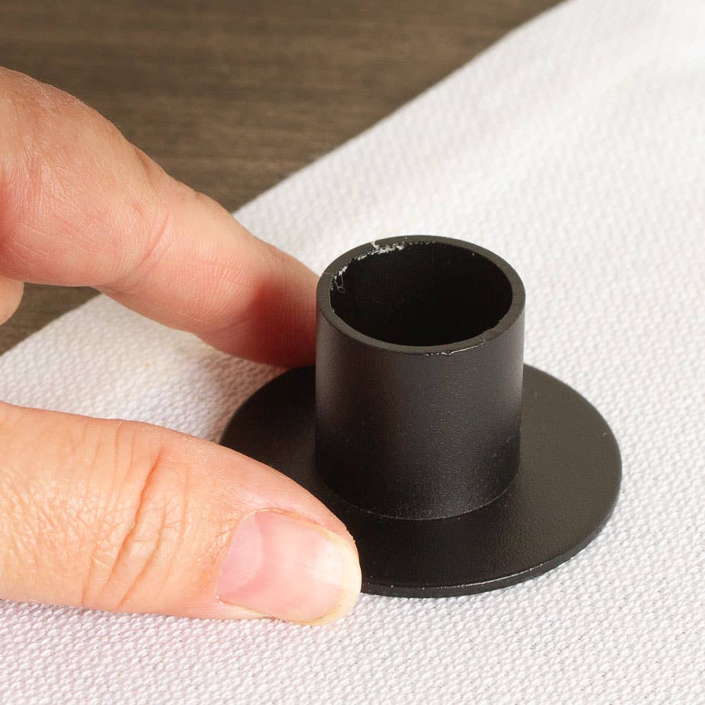 Factory Direct Craft - Wholesale Candle Holder - Black Metal Taper Candle Holder - Select Base Shape6