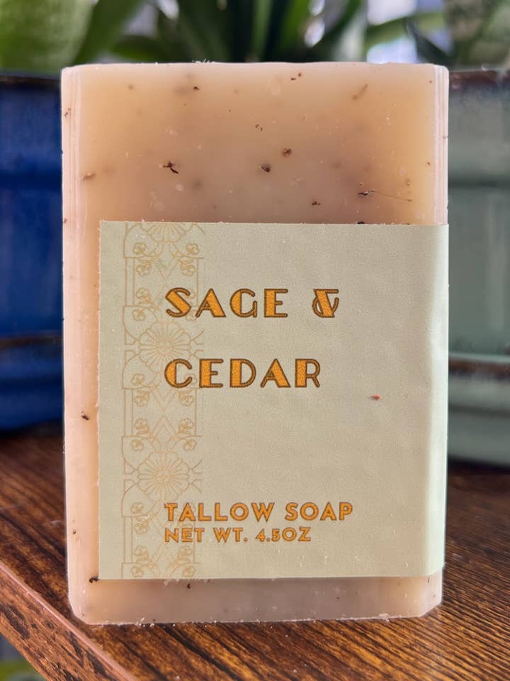 Sage & Cedar for wholesale by Greencastle Soap