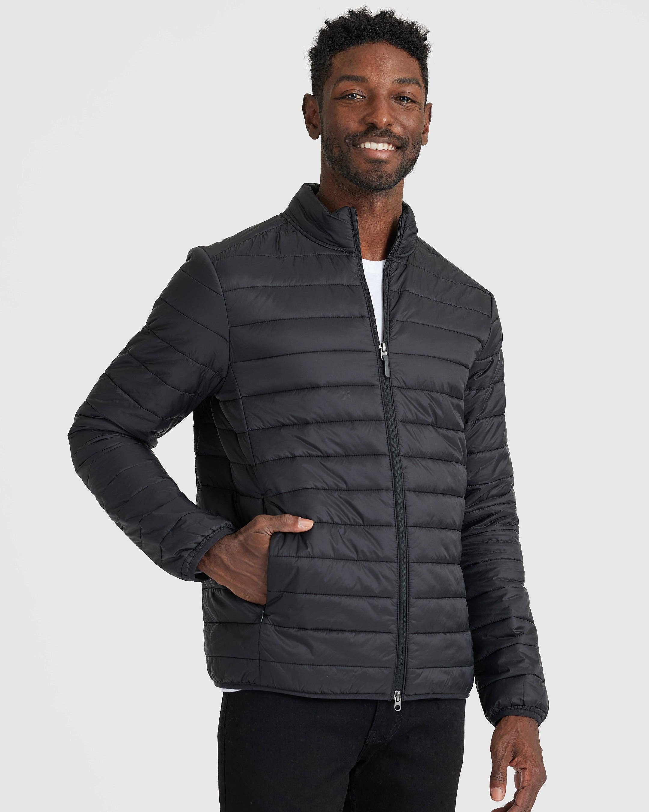 True Classic - Wholesale Puffer Jacket - Men's - Black Puffer Jacket2