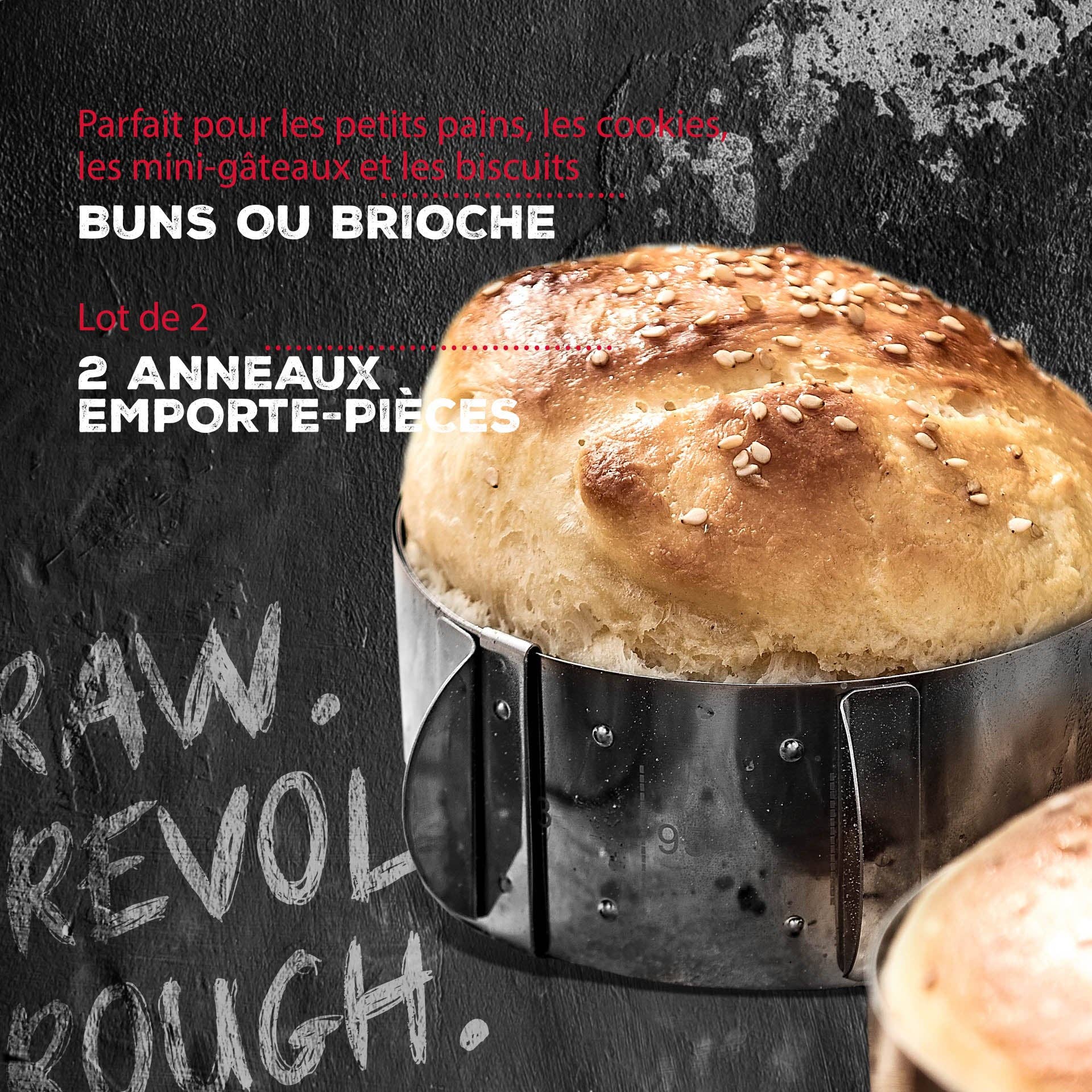 Zenker – wholesale Kitchen tool/gadget – 2-piece set for hamburger FM Professional2