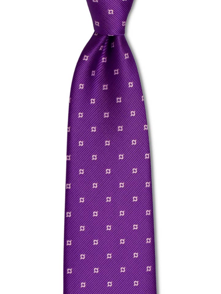 Hellviolette geometrische Krawatte für den Großhandel von GoTie