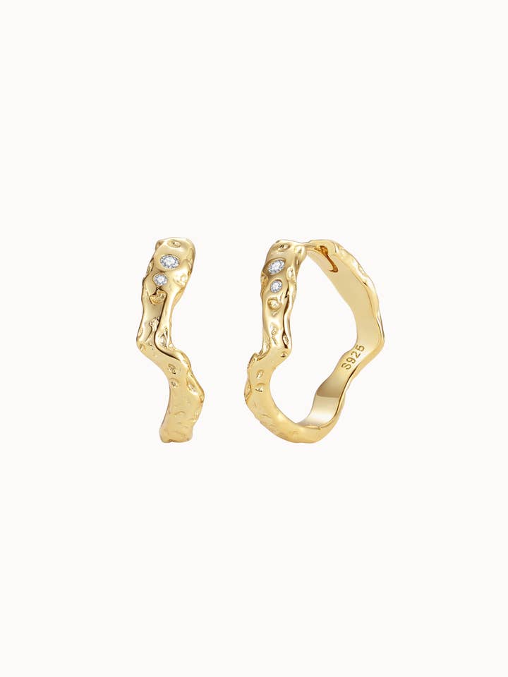 Saba Earrings - Gold Plated for wholesale by Nava Copenhagen