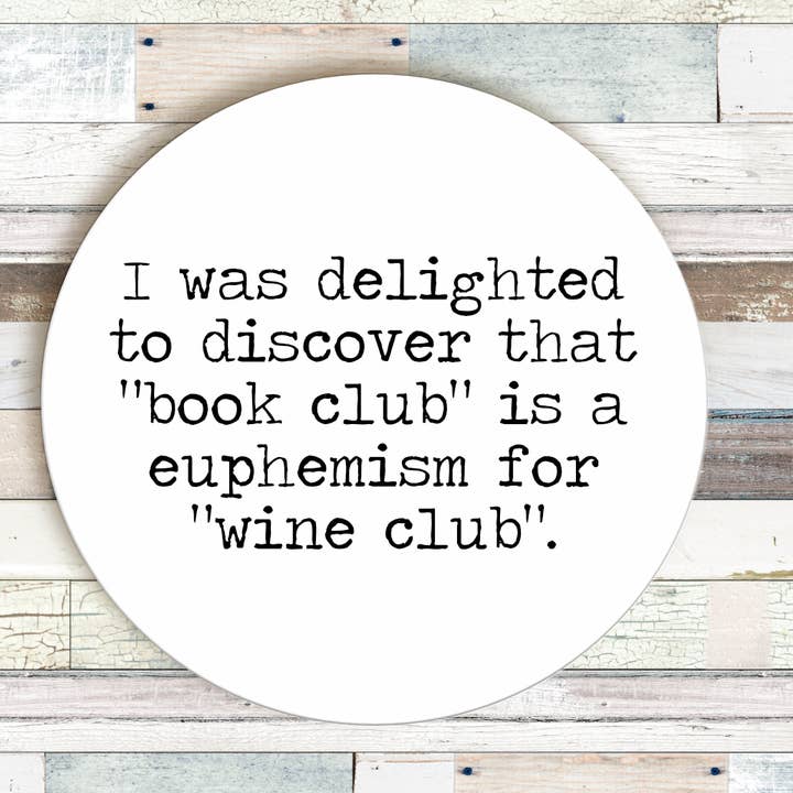 Book Club Coaster for wholesale by Says the One