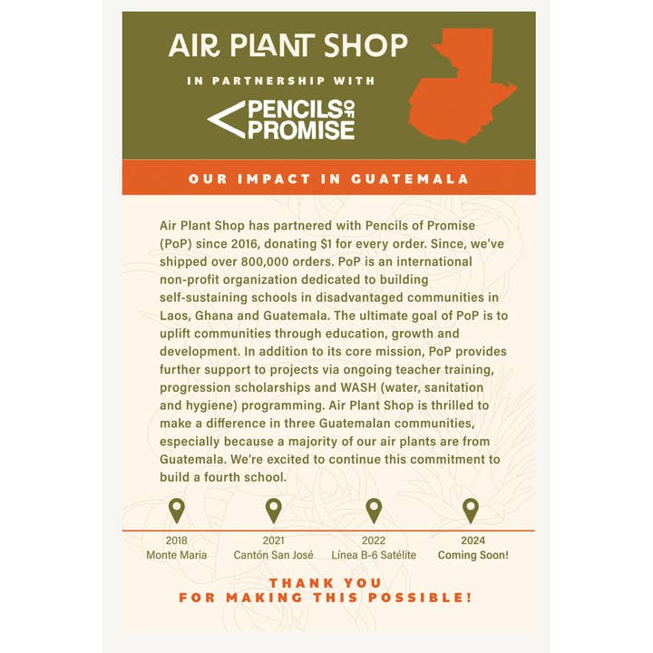 Air Plant Shop - Wholesale Plant Seeds - 3X5 Inch Air Plant Care Cards - For Your Customers1