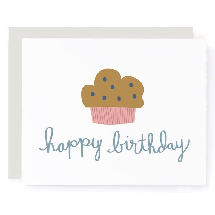 Happy Birthday Muffin Card for wholesale by A Jar Of Pickles