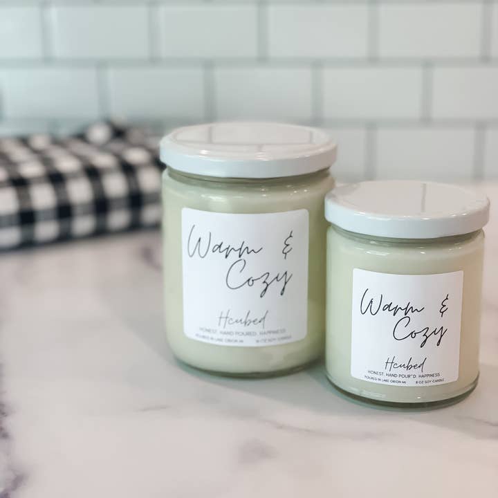 Hcubed Candles – Engroshandel Glaslys – Varm og hyggelig stearinlys – Flannel, vanilje & træ – 100% soya0