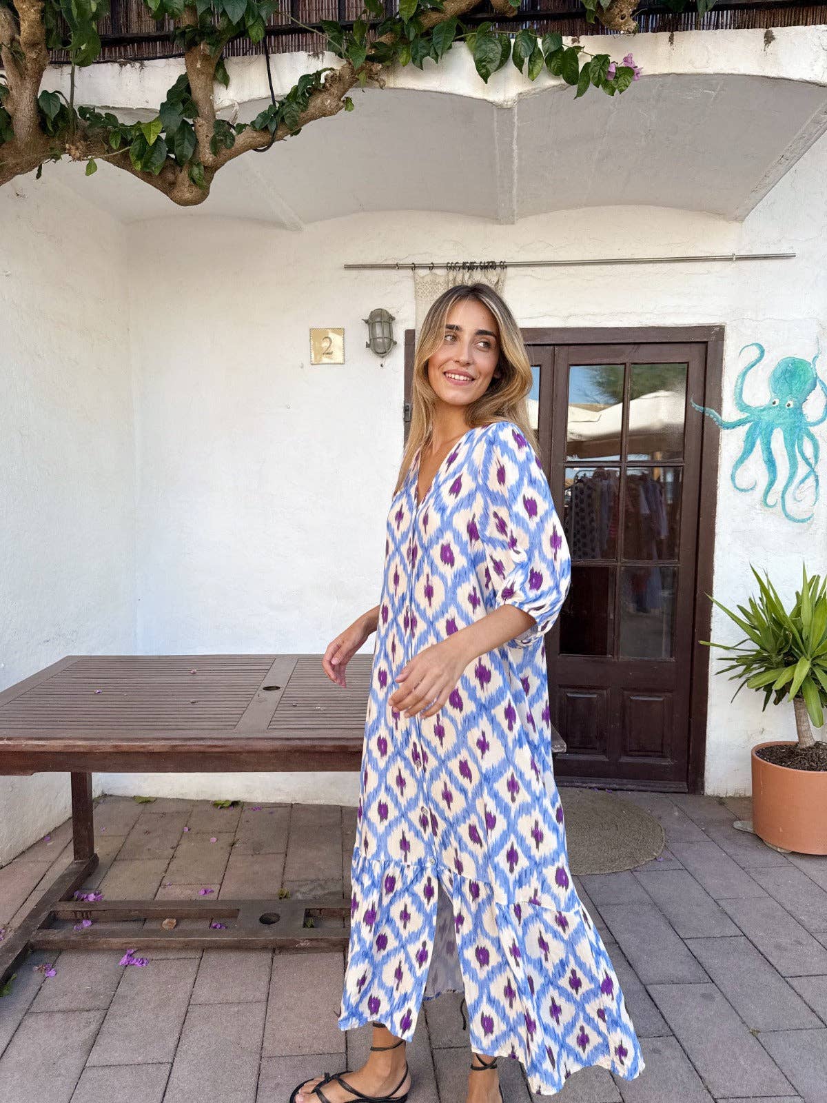 MindTraveler – Großhandel Kleid – Damen – Mica Blaues Kleid4