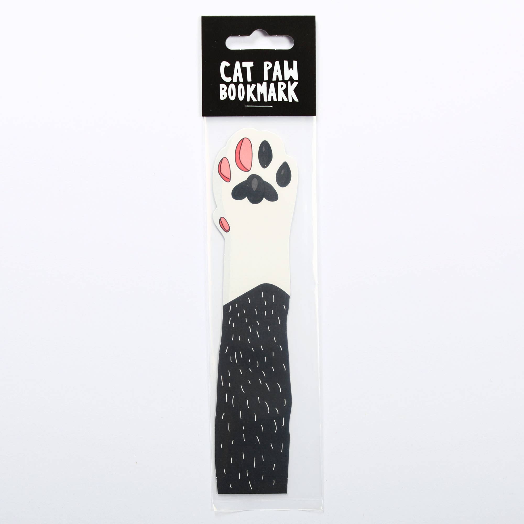 Humdrum Paper - Wholesale Bookmark - Cat Paw Bookmark - Tuxedo (it's die cut!)3