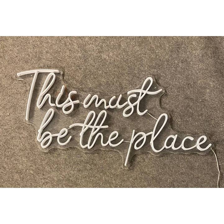 Glow Neon - Wholesale Neon Sign - This Must Be The Place Neon Sign, Wall Decor For Store