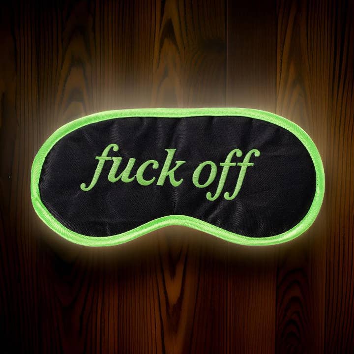 The Diabolical Gift People - Novelty Gifts, Christmas Gifts - Venta al por mayor Antifaz - Máscara para ojos - FUCK OFF (GID) - Día del Padre, máscara para dormir0