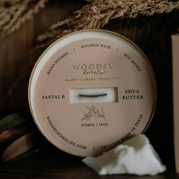 Woodsy Homelife - Vente Bougie en bocal - Collection de bols en laiton pour l'hiver et les fêtes - 14 oz /Soy/Woodwick5