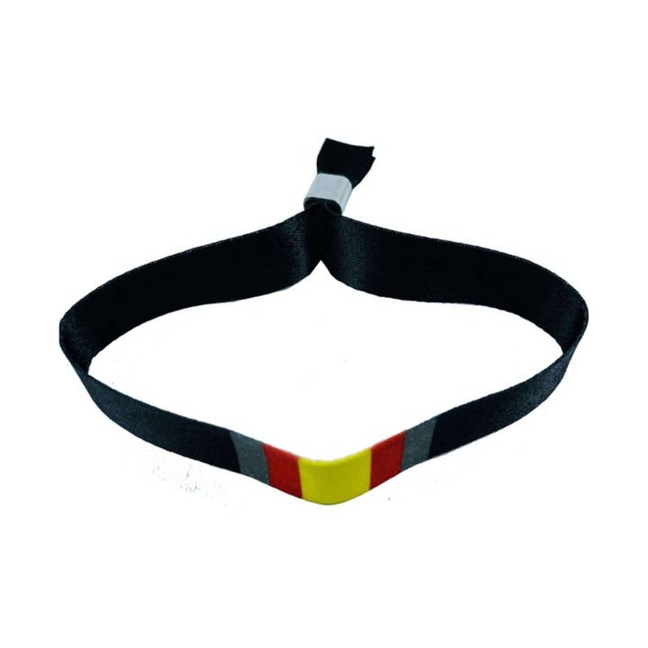 Bracelet - Black_ Spanish Flag - P329 for wholesale by Astur Pins