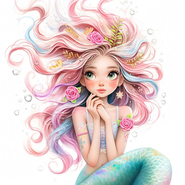 Mermaid DIY Art Kit for wholesale by The Boozy Bookworm Art Kits