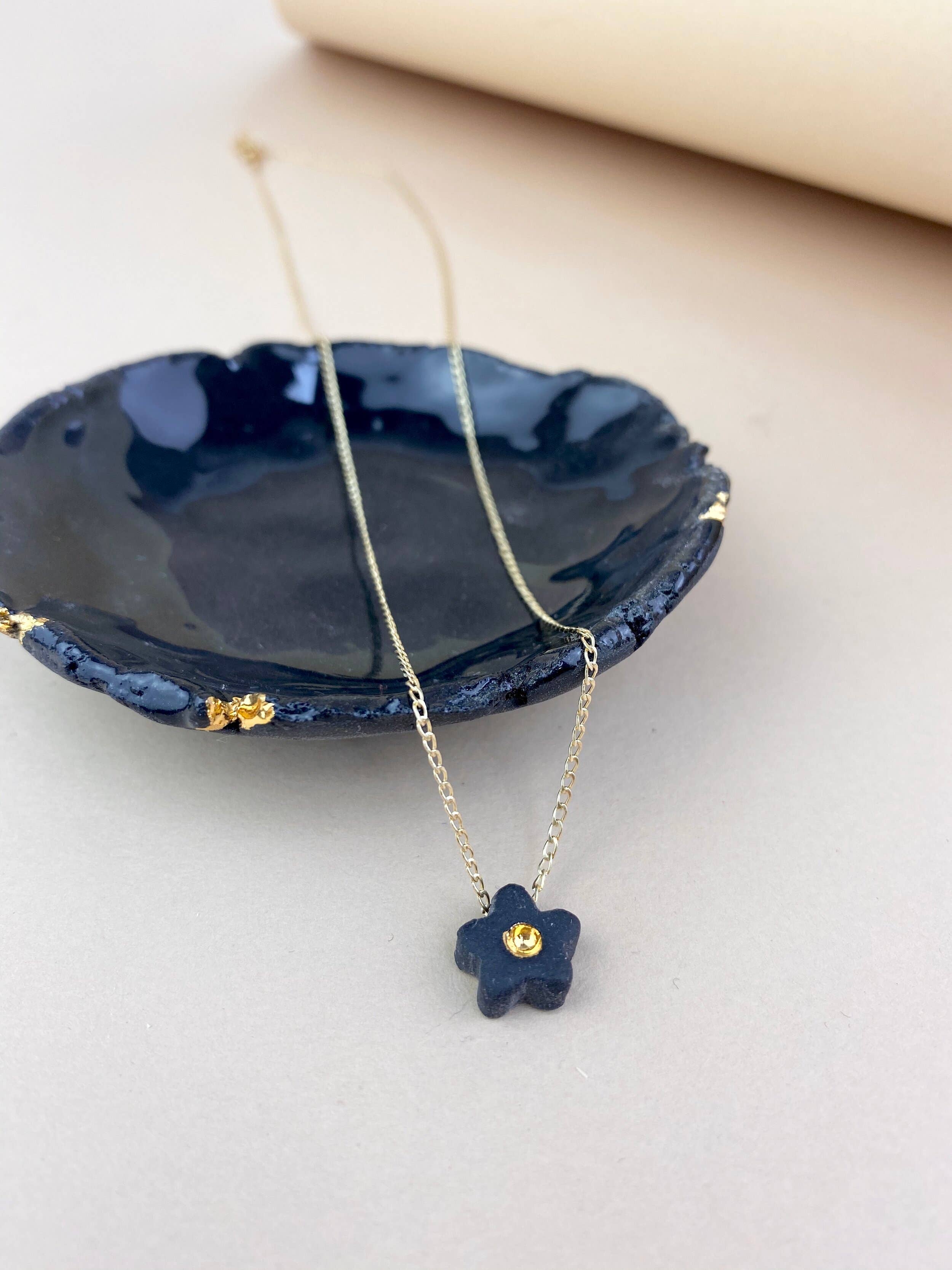 Barrow PDX - Wholesale Pendant/Charm Necklace - Mini Flower Necklace - Various Colors1